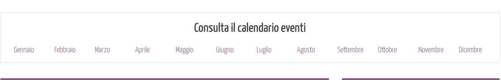 Calendario eventi portale EventiYoga