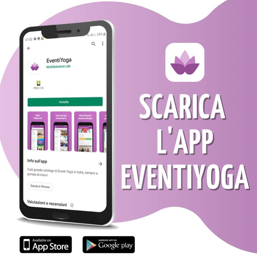 vacanze in Italia yoga sull'app Eventiyoga